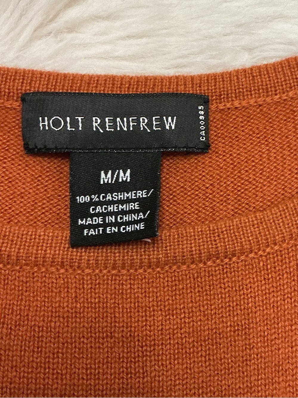 Holt Renfrew - 100% Cashmere - Sleeveless Knit Tank Top - Rust - Picture 4 of 6